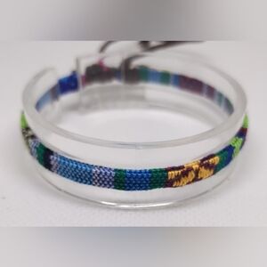 Men's Bracelet Stripped Punk New f30
